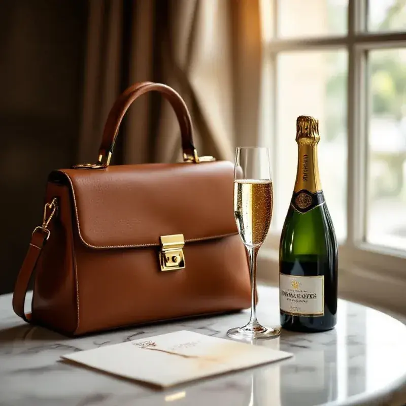 Lifestyle champagne and luxury scene