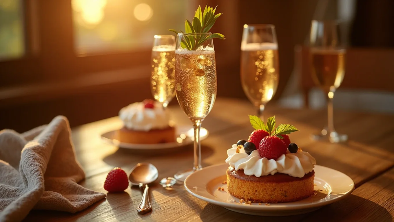 Accord champagne demi-sec avec desserts : guide pratique