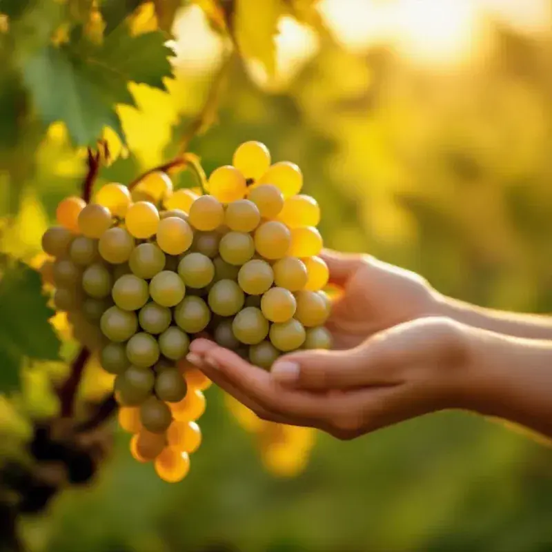 Close-up of ripe harvest-ready grape clusters on a vine