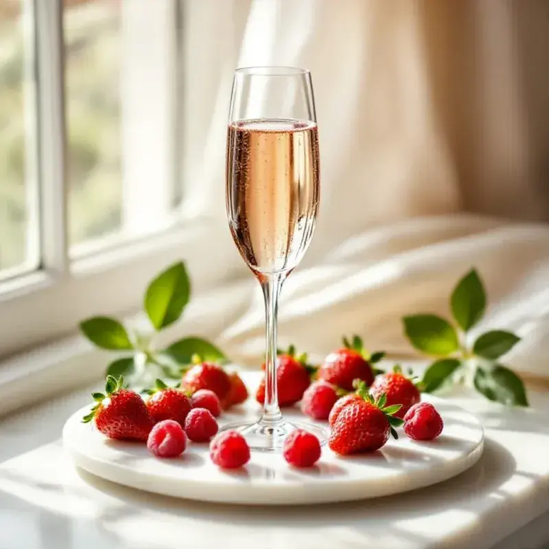 A still-life arrangement of wild strawberries