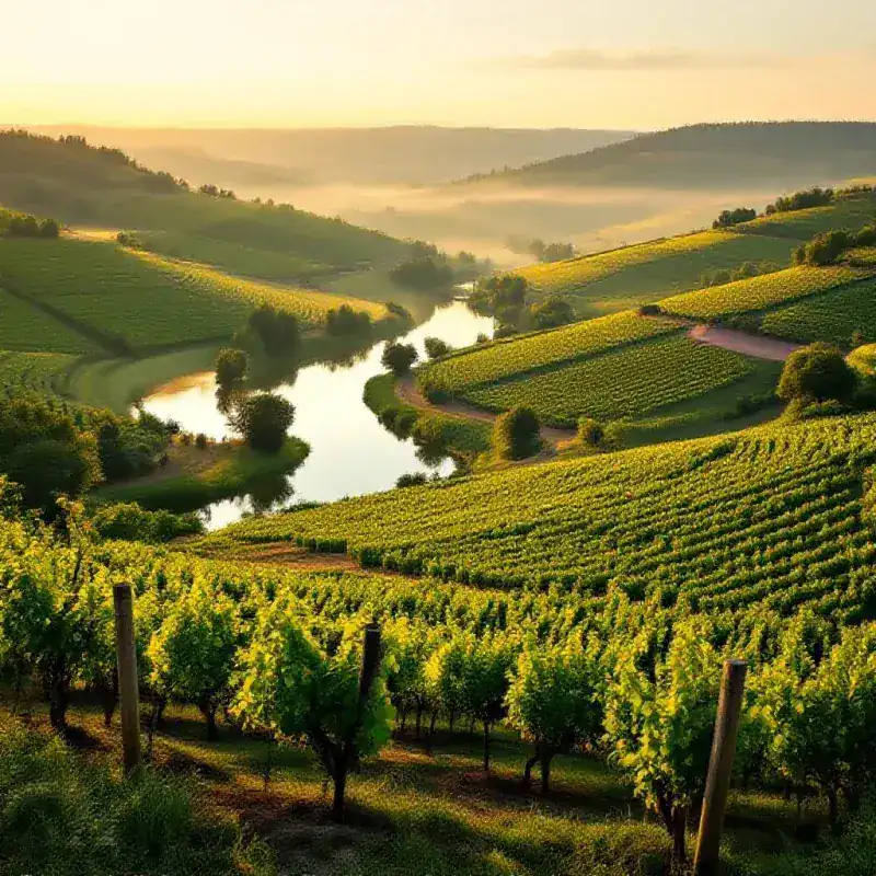 A wide panoramic view of the Vallée de la Marne