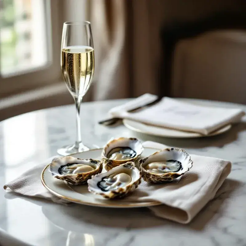 Refined art-de-vivre still life with a champagne flute