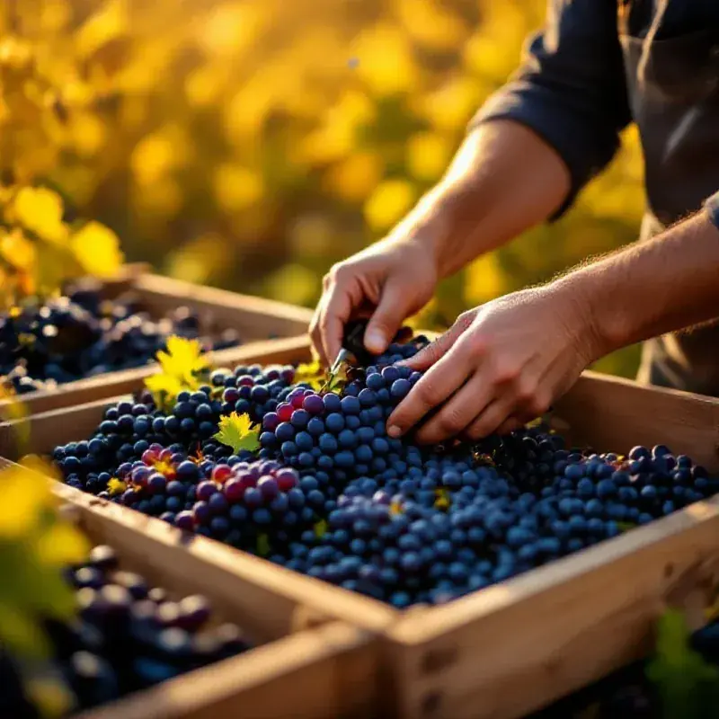 Champagne harvest scene
